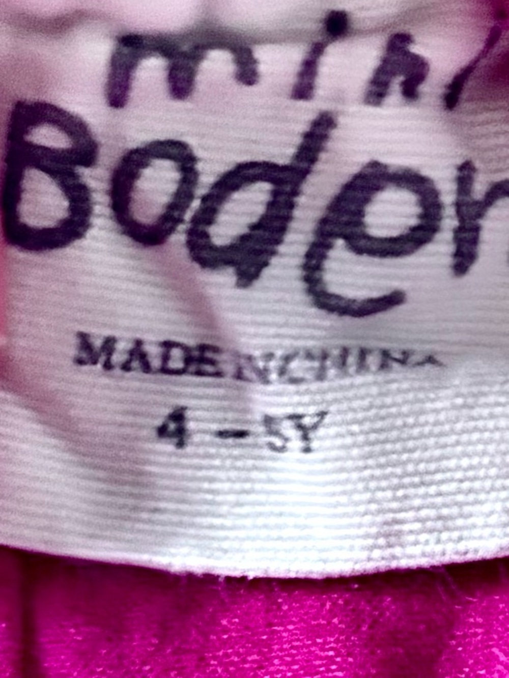 Mini Boden Bright Pink Lined Corduroy Skirt | 4–5Y | Like New - Picture 7 of 7